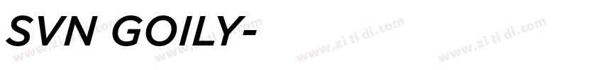 SVN GOILY字体转换
